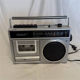 512.21191350 Sears Sr M Series 3-band Radio Cassette Player/recorder Boombox Silver