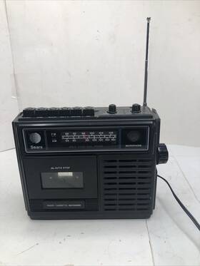 No.572.21730602 Sears 572.21730602 Vintage Am /fm Stereo Radio Cassette Recorder Model Rare