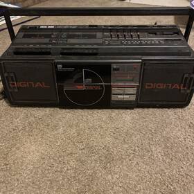 Wkc-300cd Seiko Wkd-300cd Vintage Fm Am Radio Dual Cassette Cd Player Boombox 1990