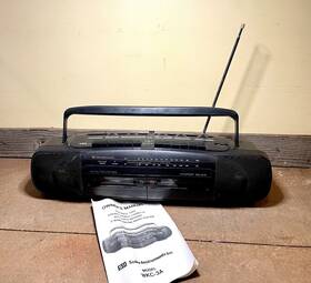 Wkd-85cd Seiko Vintage Wkc-3a Fm Am Radio Dual Cassette Boombox 90s W Manual Works