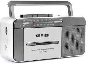 Semier 313025867825 Vintage Boombox Radio Cassette Player With Am/fm And Led Indicator
