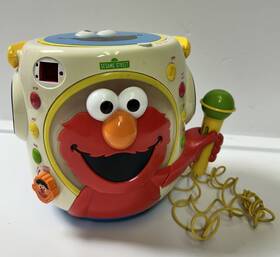 Kse108 Sesame Workshop Street Portable Cd Player Boombox With Microphone 2011 Read