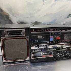 51132248 Sharp Gf-800 Z Cassette Recorder Radio Vintage Boombox. Working