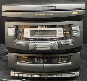 Cd401 Sharp Cd 401 3 Cassette Player Am Fm Stereo Powers Up Broken Parts Only