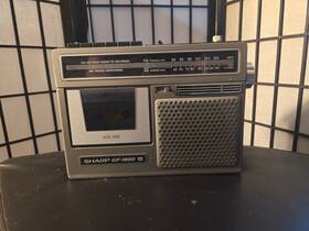 Gf-1850 Sharp Boombox Radio Cassette Recorder Hard To Find Only Works