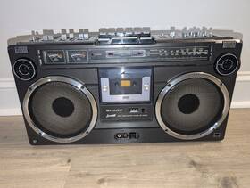 Gf-303sb Sharp Gf-303 Radio Cassette Player In Good Working Order. Input For Bluetooth