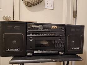 Gf-cd55e Sharp Vintage Boom Box Tested Working