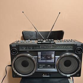 Gf303b.working Sharp Gf303b Retro Boombox Vintage Good Clean.recording Good. New Belt