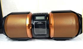 Gx-m10h Sharp Boombox Cd Player Ipod Dock Am/fm Radio Orange Gx-m10
