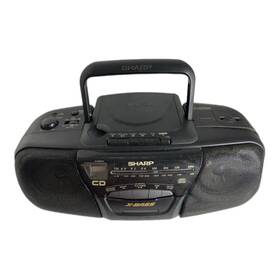 Qt-cd50 Sharp 1997 Vintage Boom Box Cd Radio Cassette Player Model - Parts Only