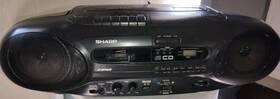 Qt-cd7 Sharp Digital Boombox Vintage 1992 Black Model
