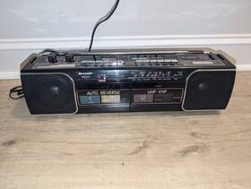 Qt-y13u Sharp Stereo Double Radio-cassette Qt-y13u. Both Cassettes Work