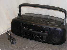 Wq-ch1300 Sharp Sharpe 5-cd Changer Am/fm Cassette Boombox Vintage 90 S Tested