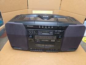 Wq-ch800e Sharp Gy Vintage Wq-ch800 Blaster Boombox 5 Cd Changer Radio Rare Parts Only As Is