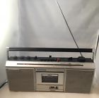 Sk-100 Pioneer Cassette Boombox Silver Face Works