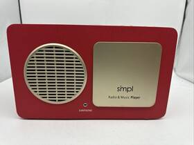 57025 Smpl One One-touch Music Player Red Radio