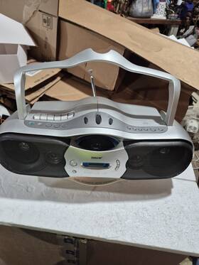 Cfd-f10 Sony 027242636965 Cd Radio Cassette-corder Boombox Dual Acoustic Bass Expansion Works