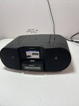 Zs-s3ipn Sony 027242866188 Original Cd Boombox Am/fm Personal Audio System Iphone Ipod Dock