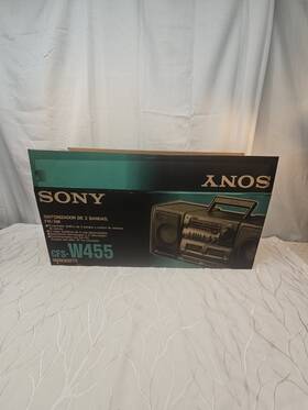 3-915-505 Sony Cfs-w455 N Only Box Radio Cassette Recorder Empty Original