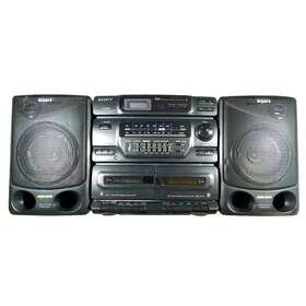 Cdf-550 Sony Vintage Cd Radio Cassette-corder Boombox Portable Duel Cassette