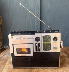Cf-440 Sony 1970s Rare Vintage Tape Radio Player Works See Desc