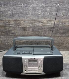 Cfd-s38 Sony Cf-s38 Mega Bass Am/fm Stereo Cd Cd-r Cassette Tape Rec/player Boombox
