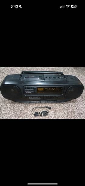 Cfd-100l Sony Cd Radio Cassette Recorder 2002 L K