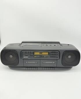 Cfd-120l Sony / Cd Player 3 Band Radio Dual Cassette Recorder Read