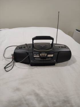 Cfd-222 Sony Cfd-200 Bass Boost Cd Radio Cassette Player Boombox Vtg Amazing Tested Euc