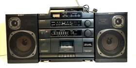 Cfd-455 Sony Boombox Hifi Stereo Vintage Cassette Deck Cd Read