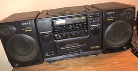 Cfd-510cd Sony Cfd-510 Cd Player Cassette Tape Radio Boom Box Portable Stereo