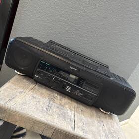 Cfd-60l Sony Cd Radio Cassette Recorder Boombox Black Japan Not Working