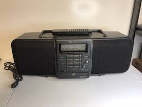 Cfd-703 Sony Cassette Cd Radio Corder Boom Box Plug N Or Batteries