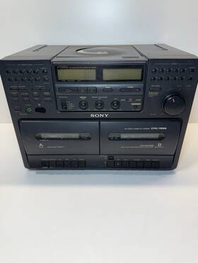 Cfd-765s Sony Cd Cassette -corder Parts Or Repair Only Read