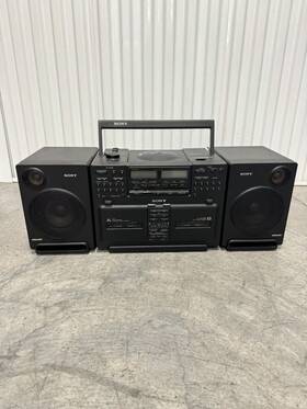 Cfd-7755 Sony Portable Boombox Cd Player Tape Cassette Read