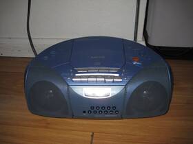 Cfd-s20cp Sony Cfd-s20p Blue Portable Cassette Cd Radio Mega Bass Mp3 Boombox Player
