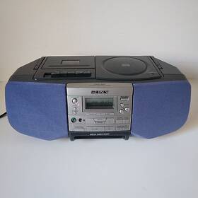 Cfd-s37 Sony Boombox Cd-casette Player-radio 2001 With Cord Tested See Desc