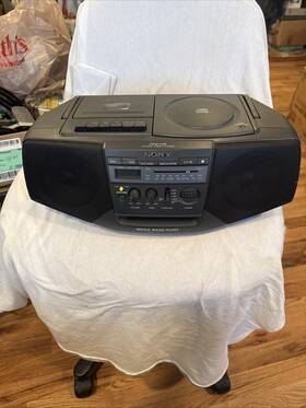Cfd-v15cd Sony Boombox Radio Cassett -corder With Power Cord