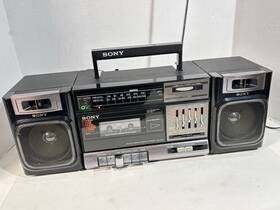 Cfs-1000 Sony Cfd-w888 Iconic Vintage Cassette Radio Book Shelf Boombox Works Collector