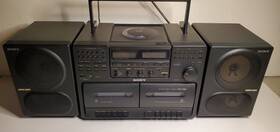 Cfd-755 Sony Cfd755 Boombox Am/fm Dual Cassette Cd Player Clean Working Re Belt