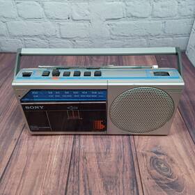 Cfm-100 Sony Fm/am Cassette-corder Tape Boombox Vintage 80s For Parts Powers