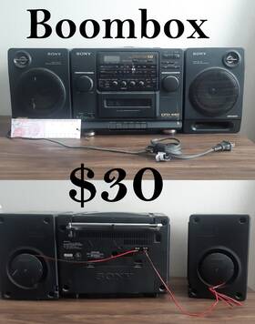 Cfo440 Sony Boombox Free Amazon Gift Card