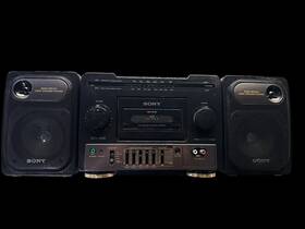 Cfs-1030l Sony Fm/sw/mw/lw Radio Cassette.graphic Eq. Detachable Speakers