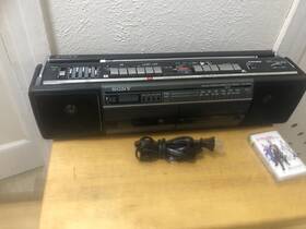Cfs-w401l Sony Nice Stereo Radio Dual Cassette Player Parts Repair