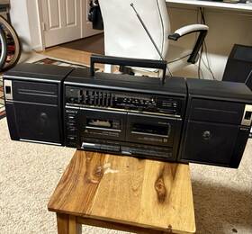 Cfs-w460 Sony Stereo Cassette-corder Boom Box Double Cassette/2 Way Speakers
