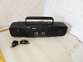 Cfs-w504 Sony Am/fm Radio Double Cassette Player-see Description