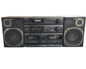 Cfs-w510 Sony Radio Cassette Boombox Tested Working Vintage Detachable Speakers