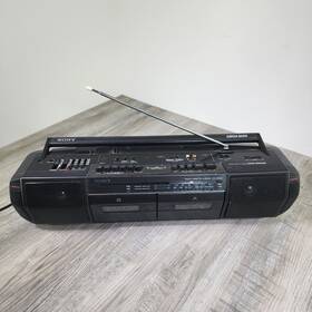Cfs-dw30 Sony Dw30l Boombox Am/fm Radio Cassette Recorder Dubbing System Read