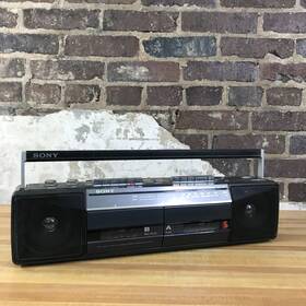 Cfs-w301 Sony S.e 8 20250131 Al.08 Vintage Sound Rider Dual Cassette Tape Player Boombox Works
