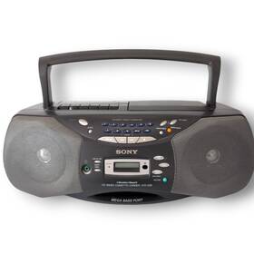 Cfd-s36 Sony Sfd-s36 Portable Cd Radio Cassette Player Megabass Boombox Black - Tested